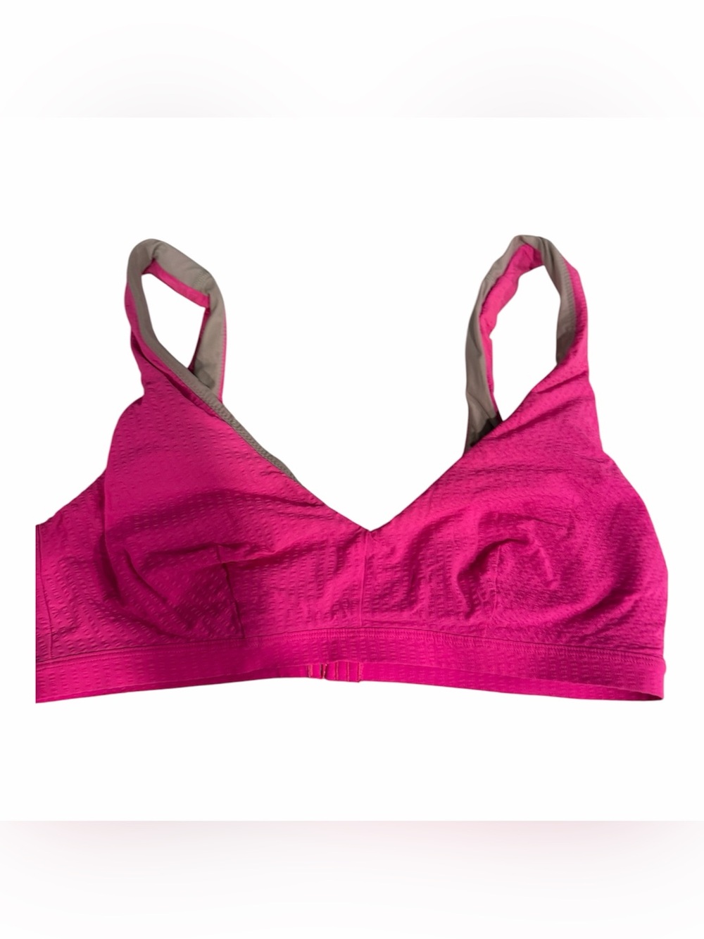 lululemon athletica Pink Wireless Scoop Bralette with Contrast Straps